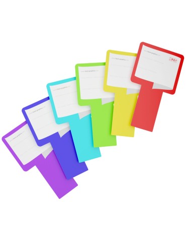 HEXNOTE12 - Roll identification tabs - Packs of 12
