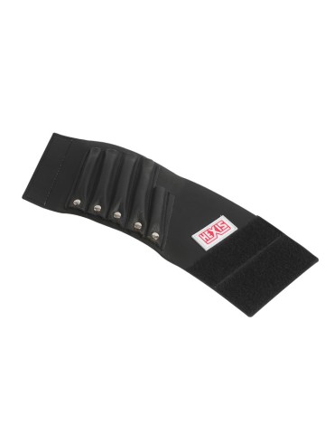 MANCHETTE3 - Tools black leather wristband