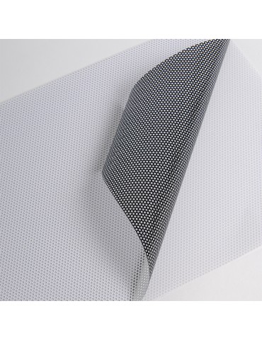 MICRO170UV - Microperforated White Gloss/Black adh removable clear